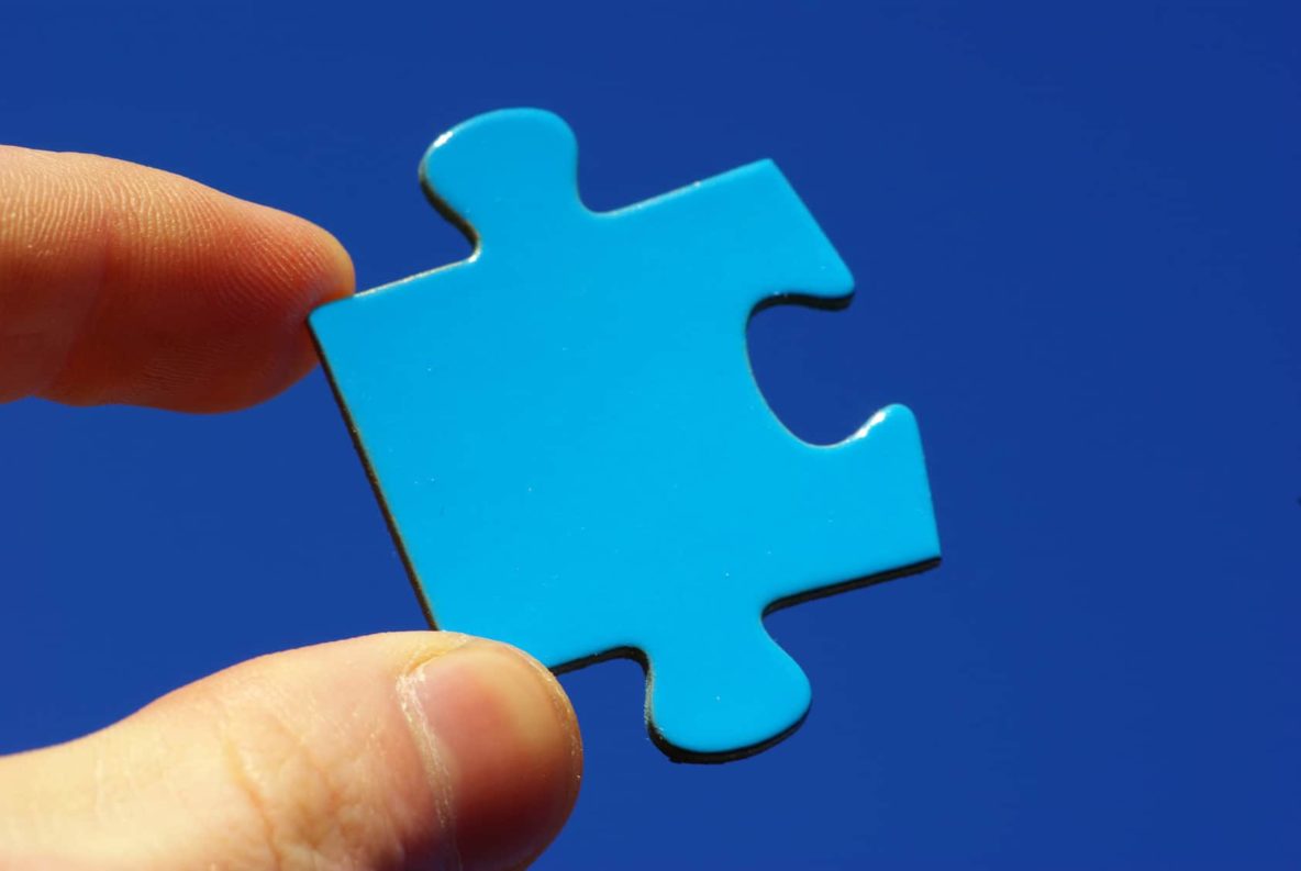 puzzle piece in hand